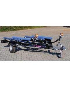 Jetloader Doppel 1300 kg Sort Med bremser med LED Lygter