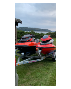 Jetloader Doppel 1300 kg Galvaniseret Med bremser med LED Lygter